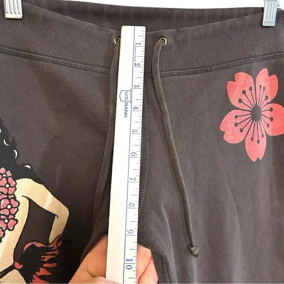 Lucky brand sweatpants M-XL vintage Hawaiian pinup girl graphic tattoo indie